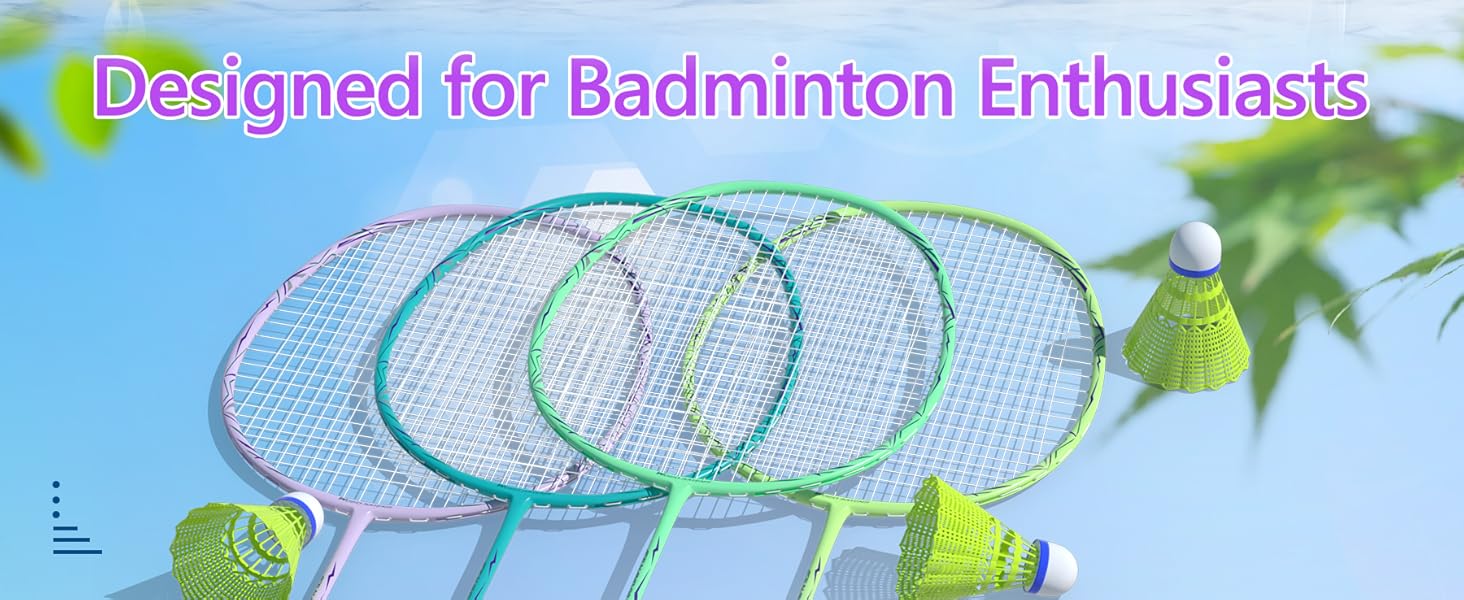 4 packs Badminton racket