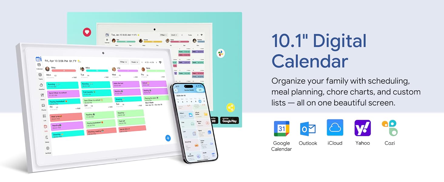 10.1 inch Digital Calendar