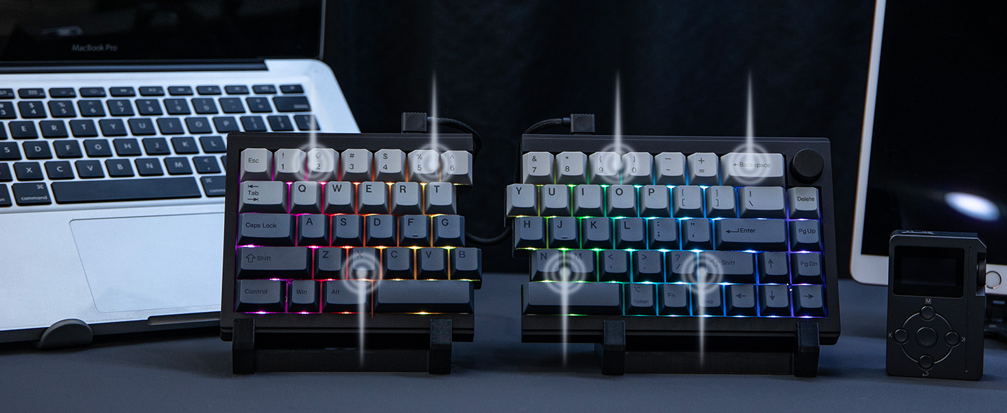split layout mechanical keyboard