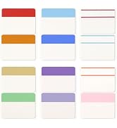 KICNIC Sticky Tabs 240Pcs 2Inch, Pastel Book Tabs, Adhesive BOPP Page Tabs, Transparent Annotatio...