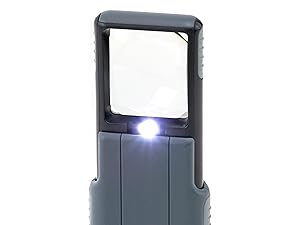 Carson MiniBrite LED Magnifier, LED Lighted Slide Magnifier, portable magnifier, reading magnifier