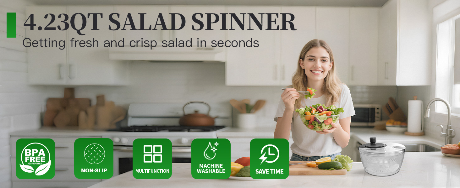iETH 4.23QT SALAD SPINNER