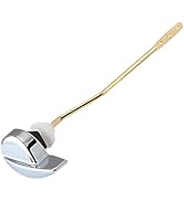 Yasdyri Toilet Handle Replacement Kit Side Mount Toilet Flush Tank Lever Handle Universal Brass S...