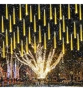 11.8 inch 10 Tubes 240 LED Meteor Shower Raindrop Lights with Timer Function Cascading Lights LED...