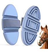 Histotree Blue Flexible Horse Sweat Scraper Horse Brush for Grooming | Soft TPR,Effectively Remov...