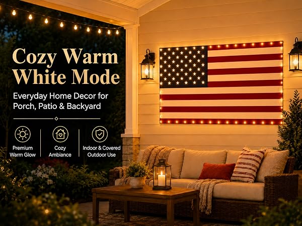 smart led flag lights for daily decorations