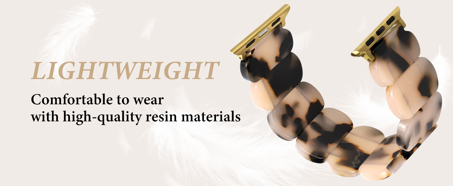 Resin Stretchy Apple Watch Bands Women