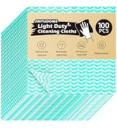 JINYUDOME Disposable Dish Cloths,100Pcs, Reusable Kitchen Cleaning Cloths Dish Cloth 11.8X11.8 in...
