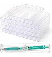 Mezchi 50 Pack Acrylic Pen Gift Boxes, Clear Pen Gift Box, Empty Pen Cases, Reusable Plastic Pen ...