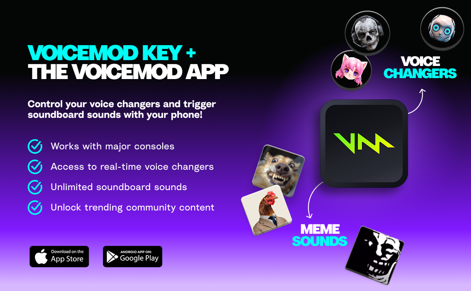 control your voice changers and trigger soundboard sounds with your phone