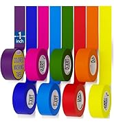 8x Colored Masking Tape, 33 Ft x 1 inch Colored Painters Tape for Arts & Crafts Labeling or Codin...