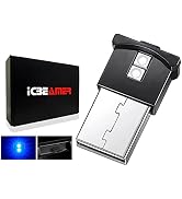 ICBEAMER Smart USB Adjustable Brightness Color: Blue, Auto LED Interface Plug-in Miniature Night ...