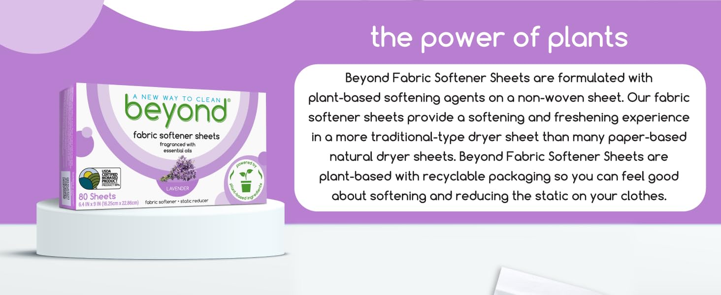 lavender fabric softener sheets static reduce laundry dryer