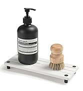 Razborci Kitchen Sink Organizer Sponge Holder Sink Caddy, Bathroom Stone Drying Tray,