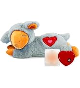 ALL FOR PAWS Heartbeat Puppy with Warm Bag for Dogs, Anxiety Relief Stuffed Animals Toy for Dog S...