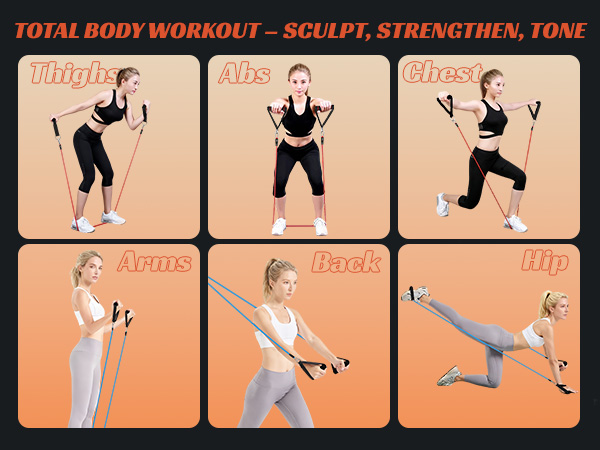 Total Body Workout – Sculpt, Strengthen, Tone Abs Back Arms Chest Thighs Hip