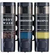 Cabo Deseado Shower Soap Dispenser Wall Mounted No Drill Shampoo Dispenser for Shower Wall Shampo...