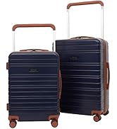 Travelers Club 2PC or 20" Navigate Luggage Set, Navy Blue, 2PC Set