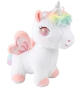 Plush Unicorn Stuffed Animal, Pink Unicorn Plush Toys for Girls Girlfriend Lovers, 11.8 Inches Sm...