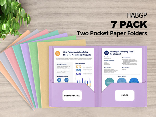 Paper Two Pocket Folders
