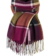 Trifabricy Winter Scarfs for Women, Cashmere Feel Plaid Scarf, Long Blanket Scarf, Winter/Fall Pa...