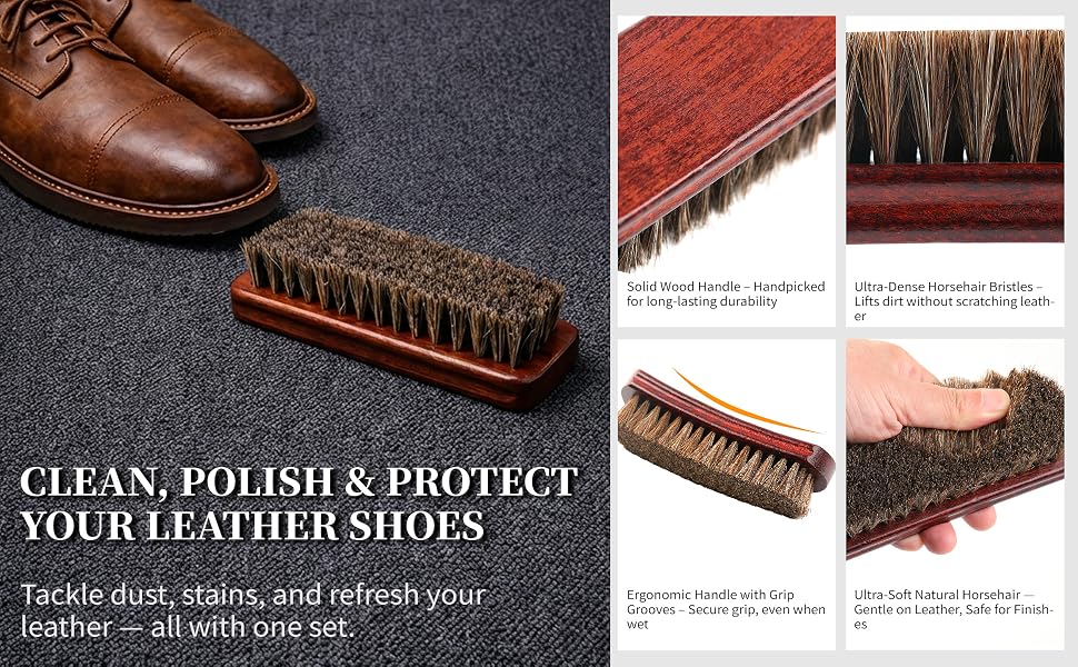 Horse Hair Shoe Brush