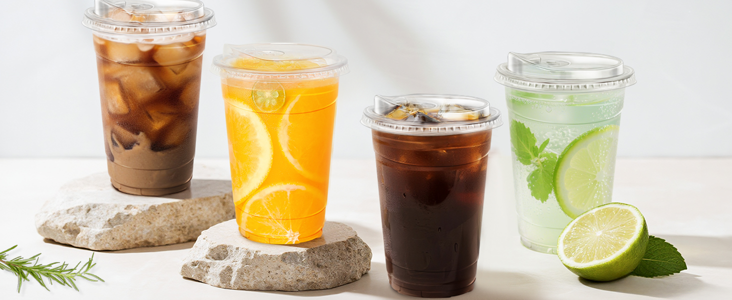 Plastic Cups with Lids