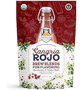 Fermentaholics Organic Sangria Rojo Brew Blends: Secondary Fermentation Flavoring for Kombucha, W...