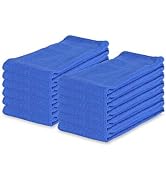 Arkwright LLC Huck Cleaning Towels (16x26, 12 Pack) Absorbent Towels, Perfect for Windows, Glass ...