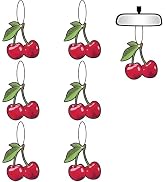 6 Pcs Cherry Car Air Fresheners, Funny Cherry Air Fresheners Long Lasting Cute Mirror Scented Han...