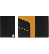 Fenice Plane Simple Passport Cover Holder Wallet Case for Travel Essential RFID Blocking Vegan Le...
