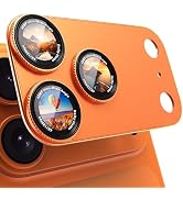 CACOE Metal Camera Lens Protector for iPhone 17 Pro Max, 9H Tempered Glass with Aluminum Frame, H...