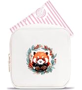 BJDAMAI Red Panda Mini Makeup Bag, Red Panda Gift For Women Girls, Cute Portable Zipper Pouch Cos...