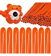 Orange Thickening Latex Long Twisting Magic Balloons Solid Color Twisting Balloon for Animals 100...