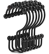 Shower Curtain Hooks, Goowin Shower Curtain Rings, Stainless Steel Shower Curtain Hooks Rust Proo...