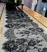 Pardecor Lace Table Runner 14x120 1PC Table Runner for Wedding Table Overlay Floral Lace Table Ru...