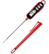 Lonicera Waterproof Food Thermometer for Liquid, Water, Candle, Instant Read with Backlight, Long...