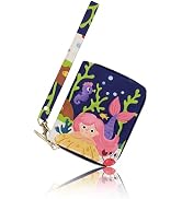bipkonu Girls Wallet for Kids, Kids Wallet for Girls 6-8 8-10 10-12, Small Cute Mermaid Leather T...