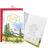 Ogeby Heartfelt Father's Day Card for Uncle, Mountain Fathers Day Card from Niece Nephew, Uncle F...
