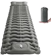STURME Camping Sleeping Mat Self-inflating with Foot Pump, Outdoor Inflatable Air Mattress Ultral...