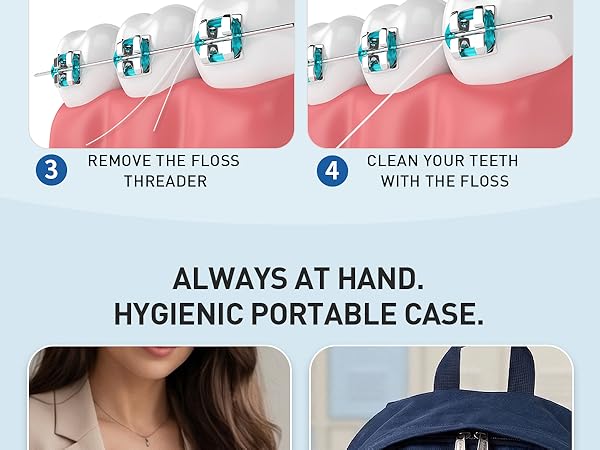 dental floss threader loop