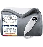 Bedsure Heated Blanket Throw Blanket - Fast Heating Electric Blanket, Soft Flannel Heated Throw w...