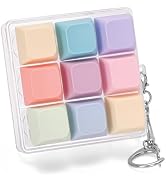 FunisFun Keyboard Fidget Toy Handheld Clicky Fidget Keyboard with Keychain Detachable Mechanical ...