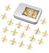 Haowuliao 30 Pcs Gold Airplane Push Pins Decorative for Map, Bulletin Boards