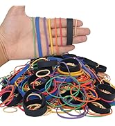HAIDIBAO-Rubber Bands Assorted Sizes multicolor Elastic Rubber Bands Office Supplies 227g/0.5lbs