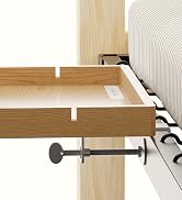 BedShelfie Wood Bedside Shelf for Bunk Bed & Top Bunk, College Dorm Room Essentials, Loft Nightst...