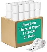 3 1/8 x 230ft Pos Receipt Paper Rolls, Thermal Pos Receipt Paper Roll, POS Cash Register Receipt ...