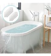 AGPTEK 20 Pack Disposable Bathtub Cover Liner, Large Bathtub Liner Plastic Bag for Salon, Househo...