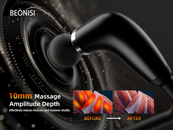 10mm MassageAmplitude DepthEffectively relaxes muscles and restores vitality