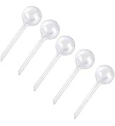 Cauaoa 4 Pcs Clear Plant Watering Globes,Plastic Self-Watering Bulbs,Flower Automatic Watering De...